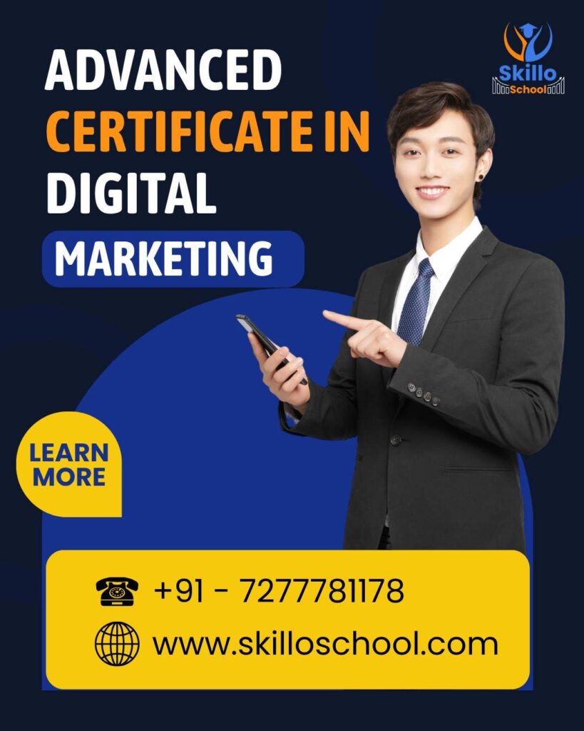 Advance Certificate in Digital Marketing