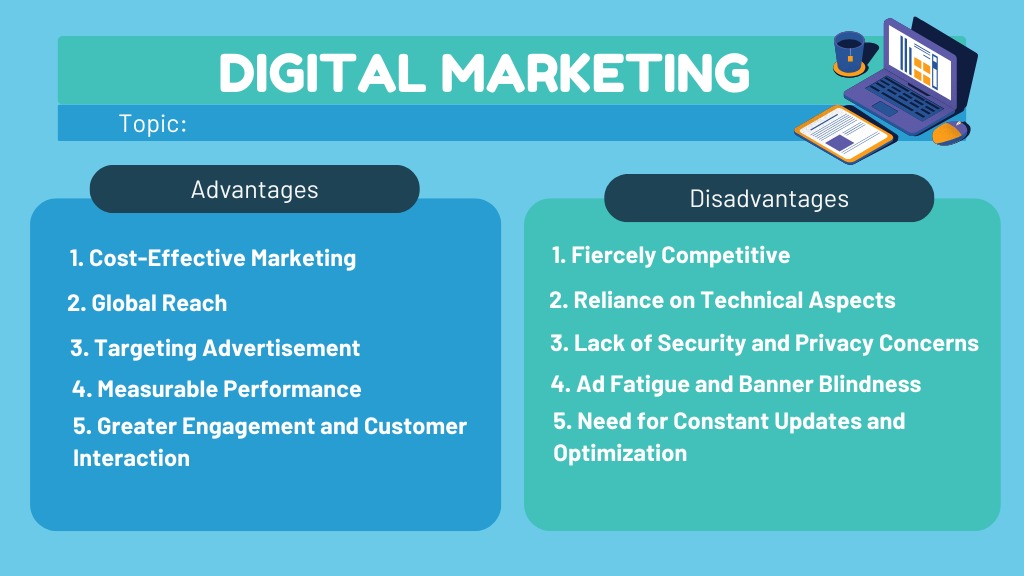 Advantages and Disadvantages of Digital Marketing